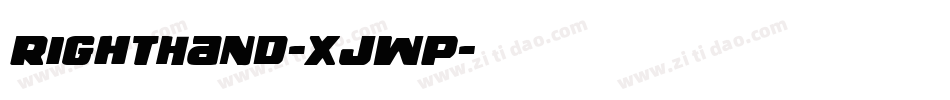 RightHand-XjwP字体转换