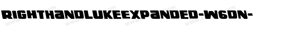 RightHandLukeExpanded-w6dn字体转换