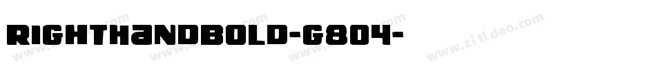 RightHandBold-g8O4字体转换