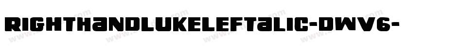 RightHandLukeLeftalic-dWv6字体转换