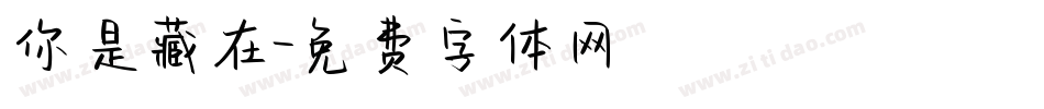 你是藏在字体转换