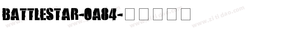 Battlestar-0a84字体转换