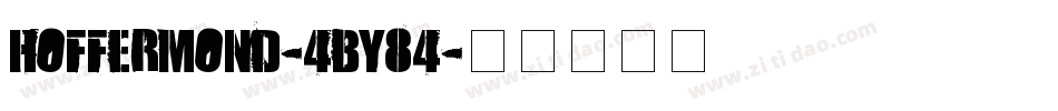 Hoffermond-4By84字体转换
