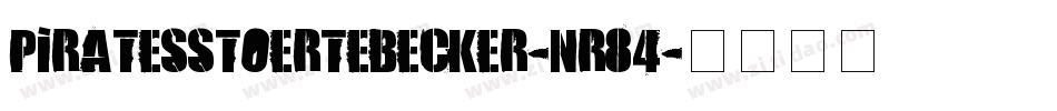 Piratesstoertebecker-nR84字体转换
