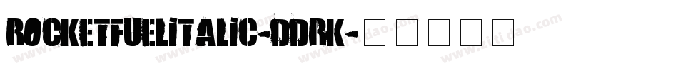RocketfuelItalic-ddrK字体转换