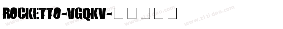 Rocketto-VGqKV字体转换