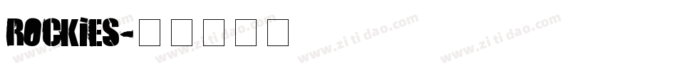 Rockies字体转换