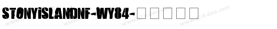 Stonyislandnf-WY84字体转换