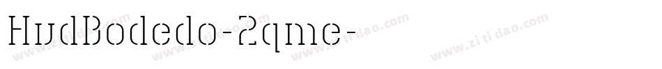 HvdBodedo-2qme字体转换