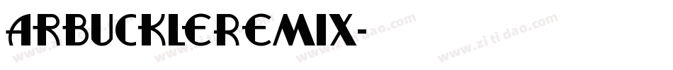ArbuckleRemix字体转换