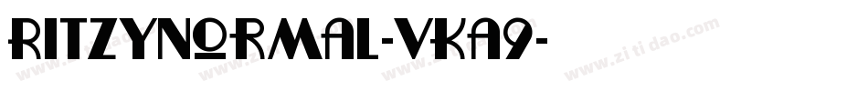 Ritzynormal-vKa9字体转换