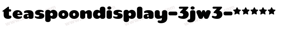 TeaspoonDisplay-3jw3字体转换