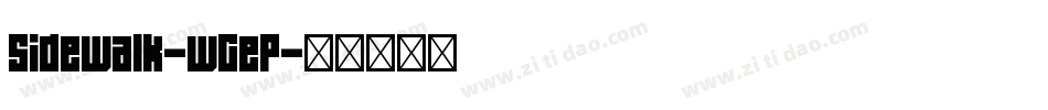Sidewalk-wGeP字体转换