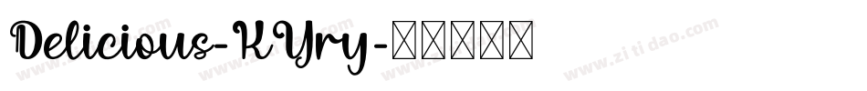 Delicious-KYry字体转换