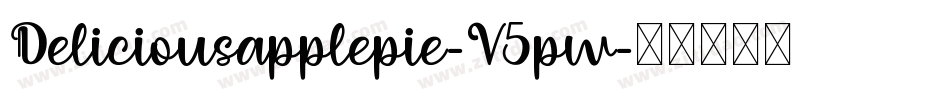 Deliciousapplepie-V5pw字体转换