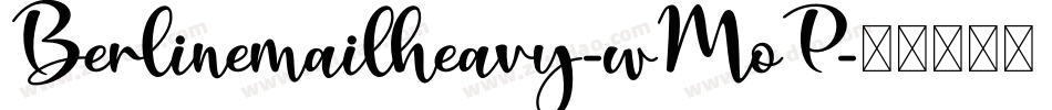 Berlinemailheavy-wMoP字体转换