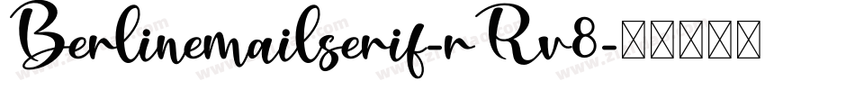 Berlinemailserif-rRv8字体转换