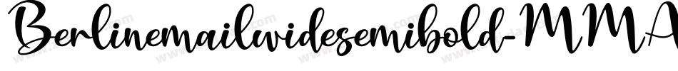 Berlinemailwidesemibold-MMAB字体转换