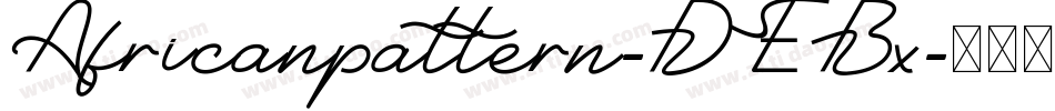 Africanpattern-DEBx字体转换