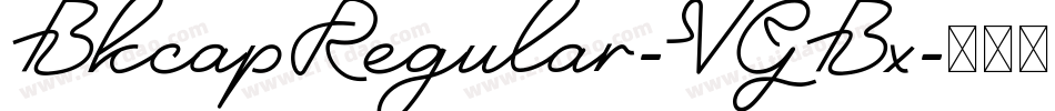 BkcapRegular-VGBx字体转换