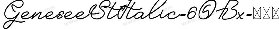 GeneseeStItalic-6OBx字体转换