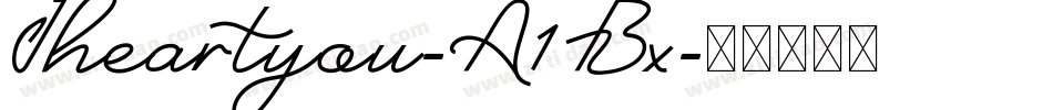 Iheartyou-A1Bx字体转换