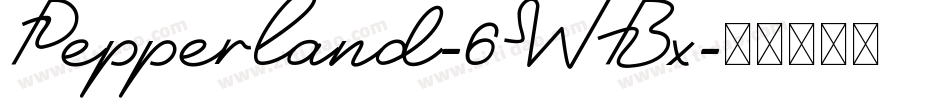 Pepperland-6WBx字体转换
