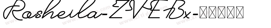 Rosheila-ZVEBx字体转换