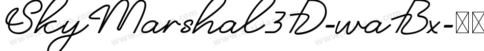SkyMarshal3D-waBx字体转换