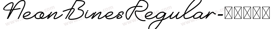 NeonBinesRegular字体转换
