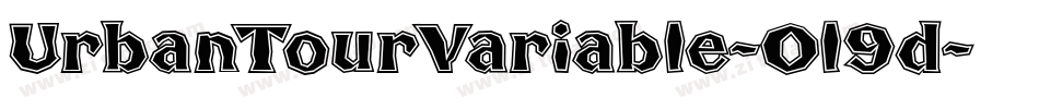 UrbanTourVariable-Ol9d字体转换