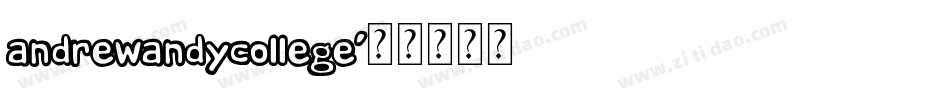 AndrewAndyCollege字体转换