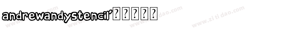 AndrewAndyStencil字体转换
