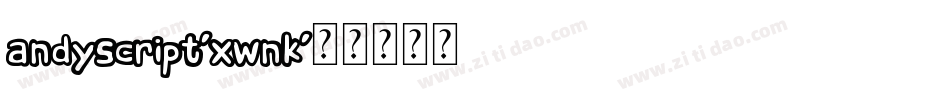 Andyscript-xwnK字体转换