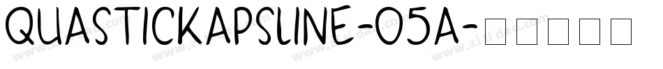 QuasticKapsLine-O5A字体转换