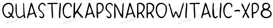 QuasticKapsNarrowItalic-xp8字体转换