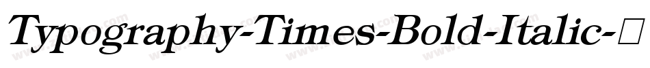 Typography-Times-Bold-Italic字体转换