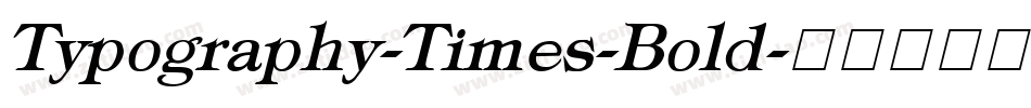 Typography-Times-Bold字体转换