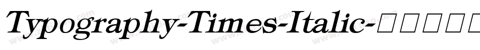 Typography-Times-Italic字体转换