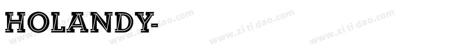 holandy字体转换