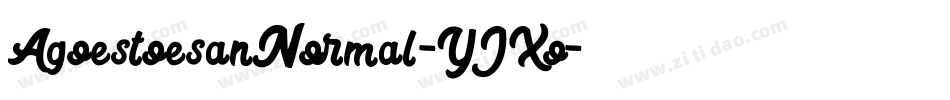 AgoestoesanNormal-YJXo字体转换
