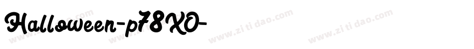 Halloween-p78XO字体转换