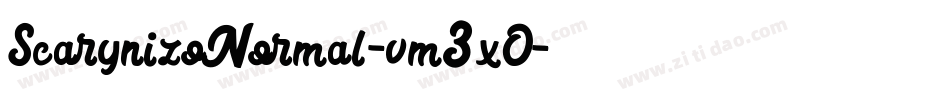 ScarynizoNormal-vm3xO字体转换