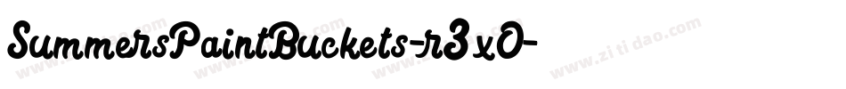 SummersPaintBuckets-r3xO字体转换