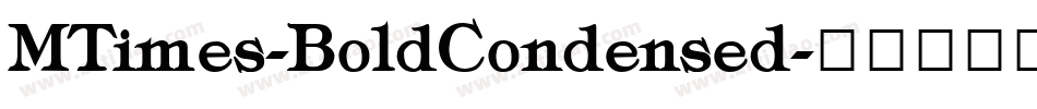 MTimes-BoldCondensed字体转换