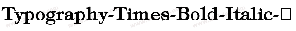 Typography-Times-Bold-Italic字体转换
