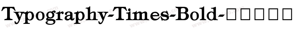 Typography-Times-Bold字体转换