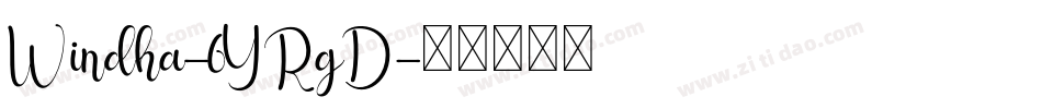 Windha-6YRgD字体转换