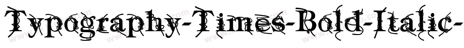 Typography-Times-Bold-Italic字体转换