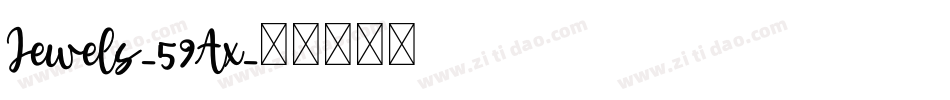Jewels-59Ax字体转换